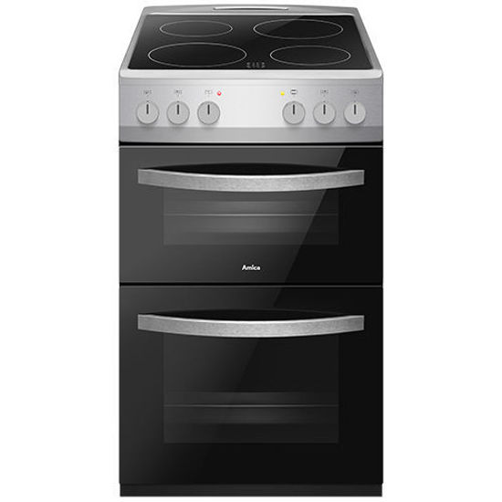 Amica AFC502SS 50cm Stainless Steel Electric Twin Cavity Cooker