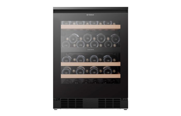 Teknix BITH2WCD60B Built Under 46 Bottle Capacity Black Wine Cooler 