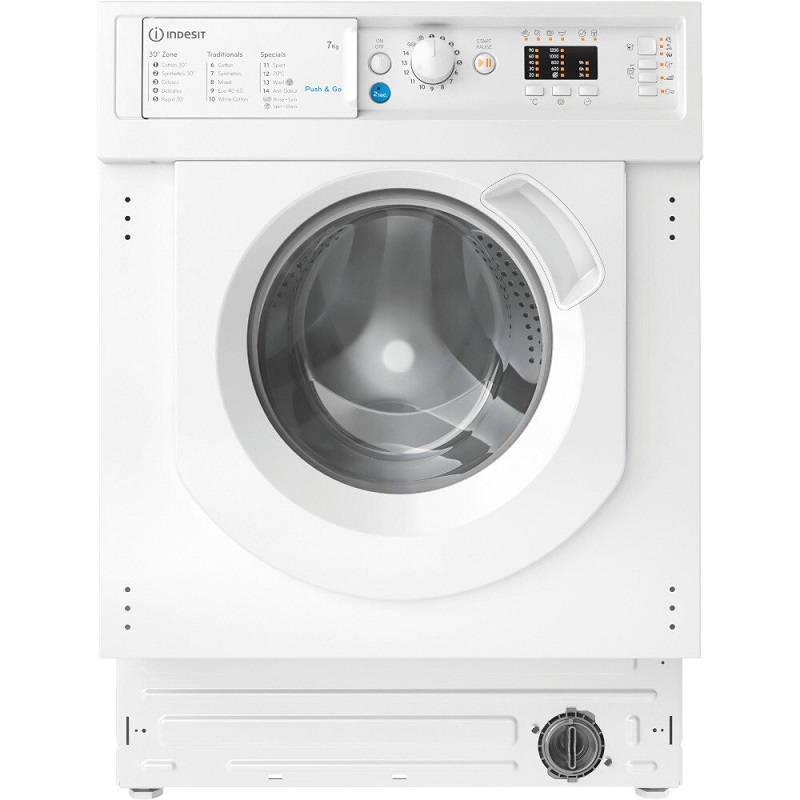 Indesit BIWMIL71252UKN Integrated 7KG Washing Machine 
