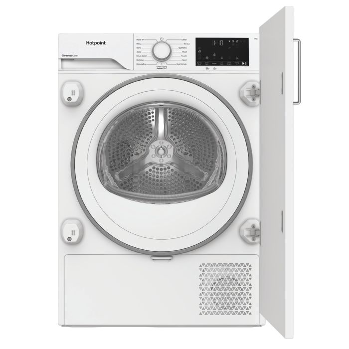 Hotpoint CHK83MWWUK White 8KG Integrated Heat Pump Dryer 
