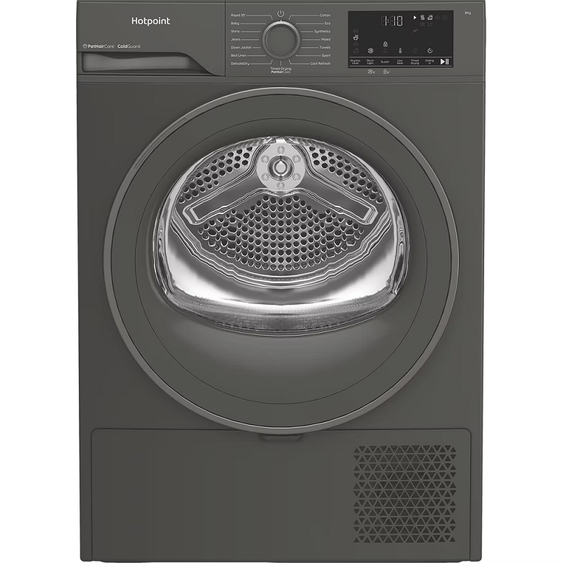 Hotpoint CHSD83MGGUK Grey 8KG Heat Pump Dryer with Cold Guard 
