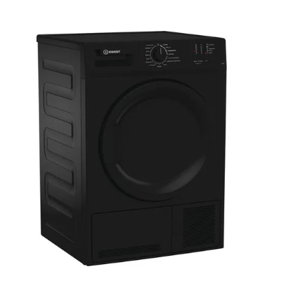 Indesit CYDC82BBGLUK Black 8KG Condenser Dryer 
