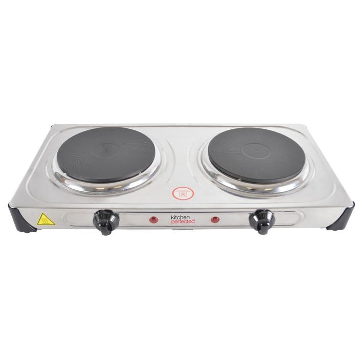 Lloytron E4203SS Double Hot Plate Hob 