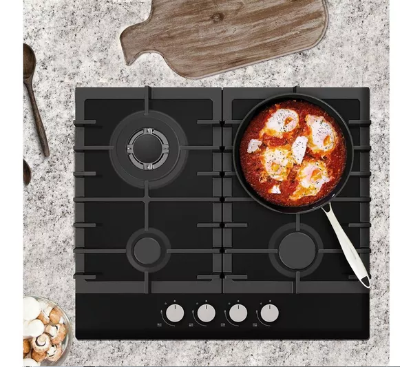 Statesman GH160GB Black Gas on Glass 60cm Hob 