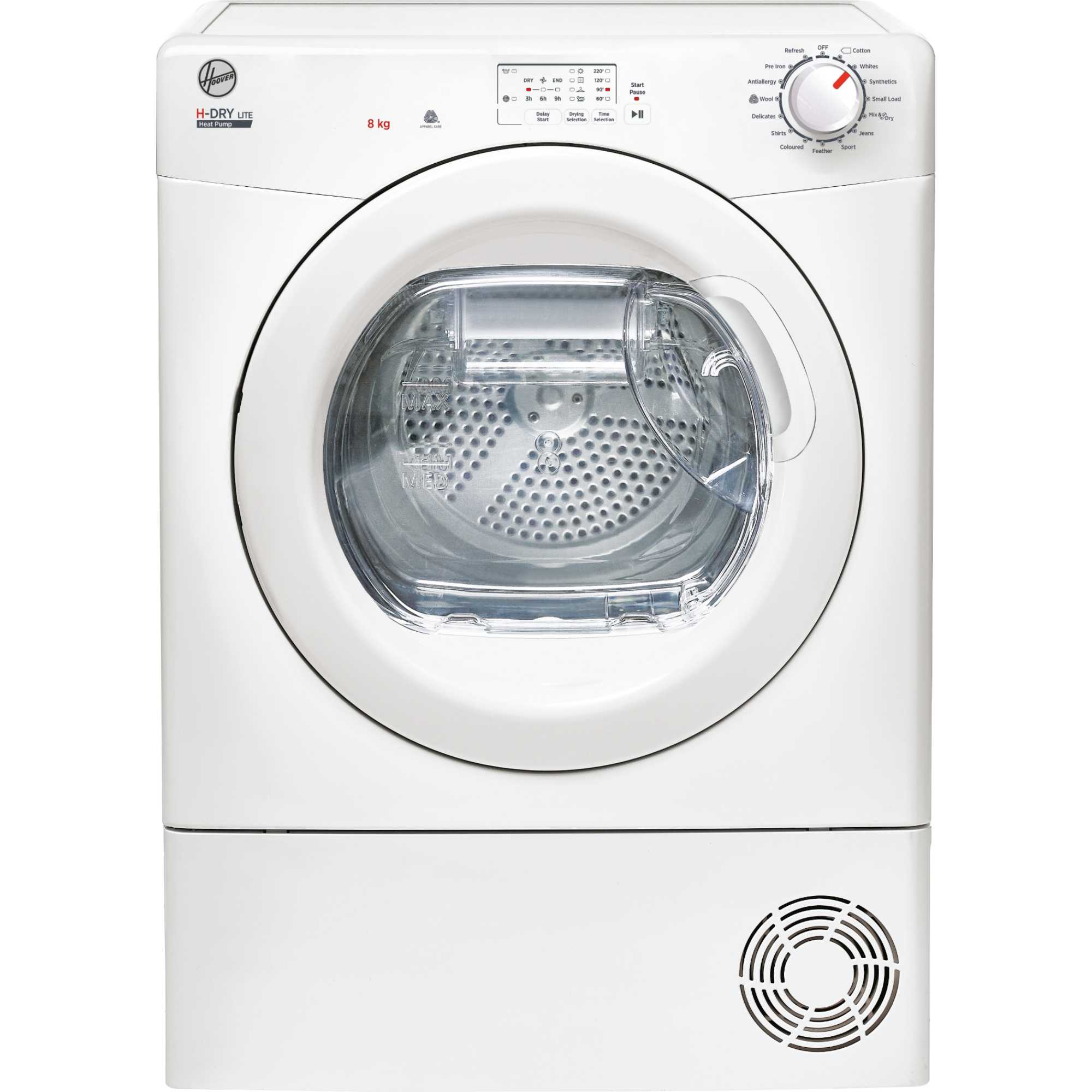 Hoover HLEH8A1LE-80 8KG White Heat Pump Dryer 