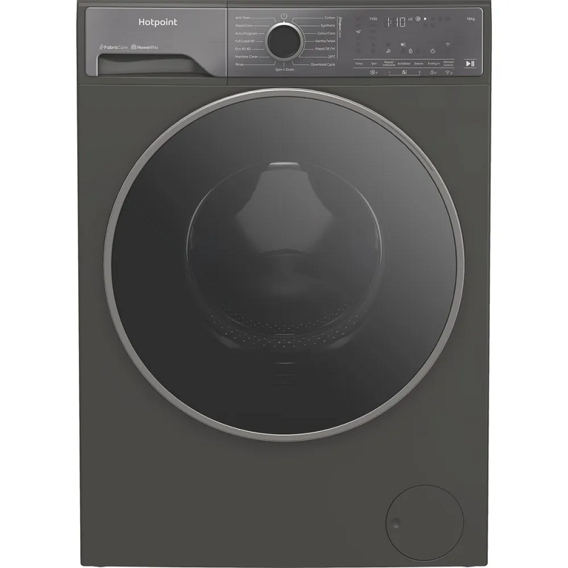 Hotpoint HP124GACAREUK Manhattan Grey 12KG Freestanding Washing Machine 