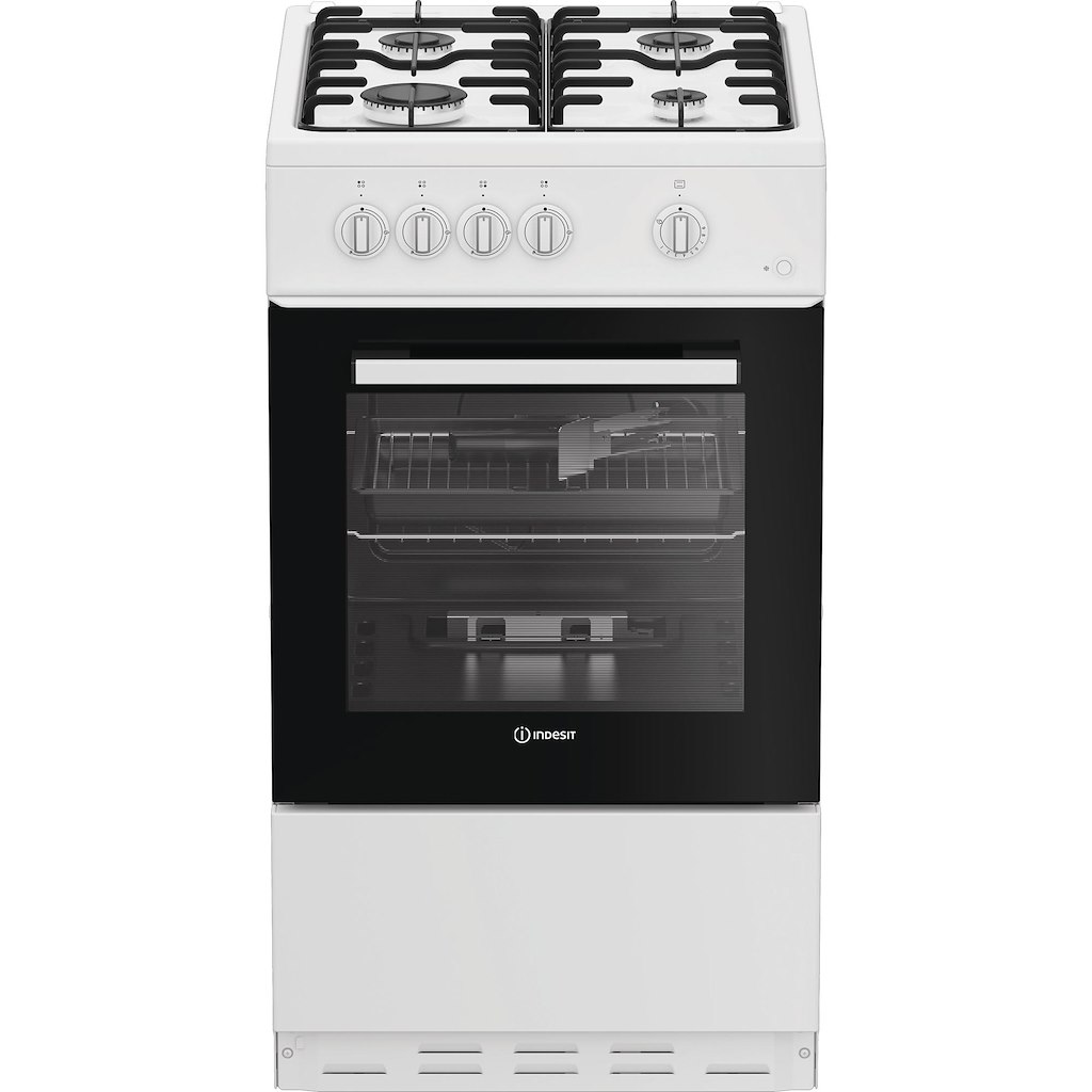 Indesit I5G1KMW White 50cm Single Cavity Gas Cooker 