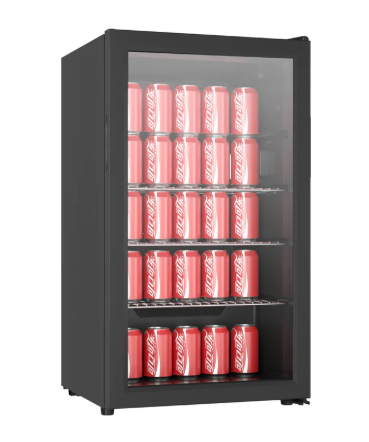 Iceking IKBEV85BK Black Undercounter Drinks Cooler