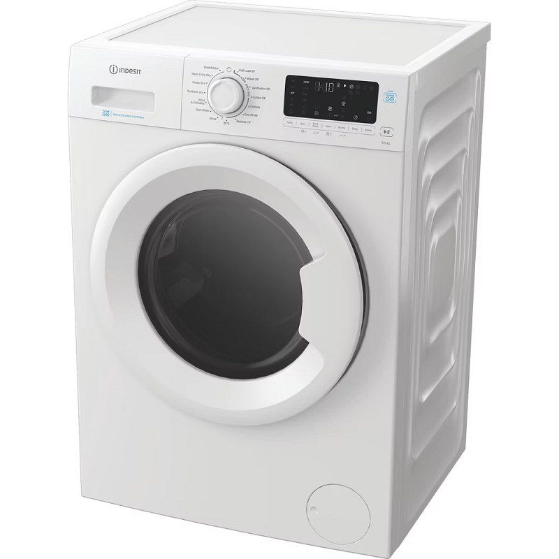 Indesit IDP9646PUSHGOUK White 9/6KG Freestanding Washer Dryer 
