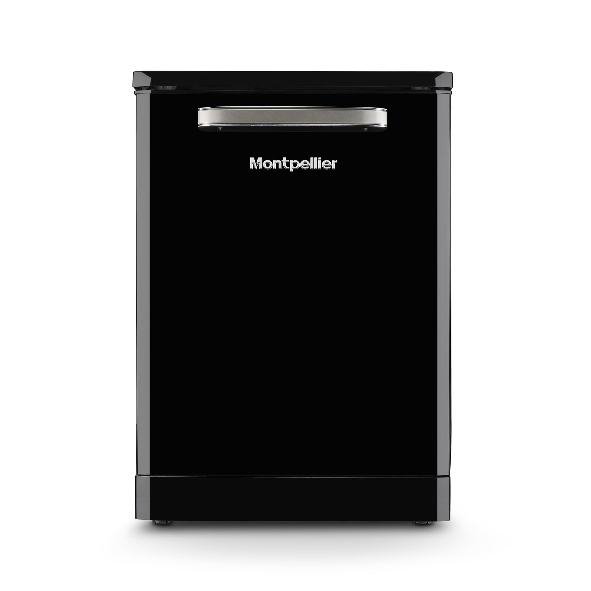 Montpellier MAB1353DK Black Retro 60cm Freestanding Dishwasher 