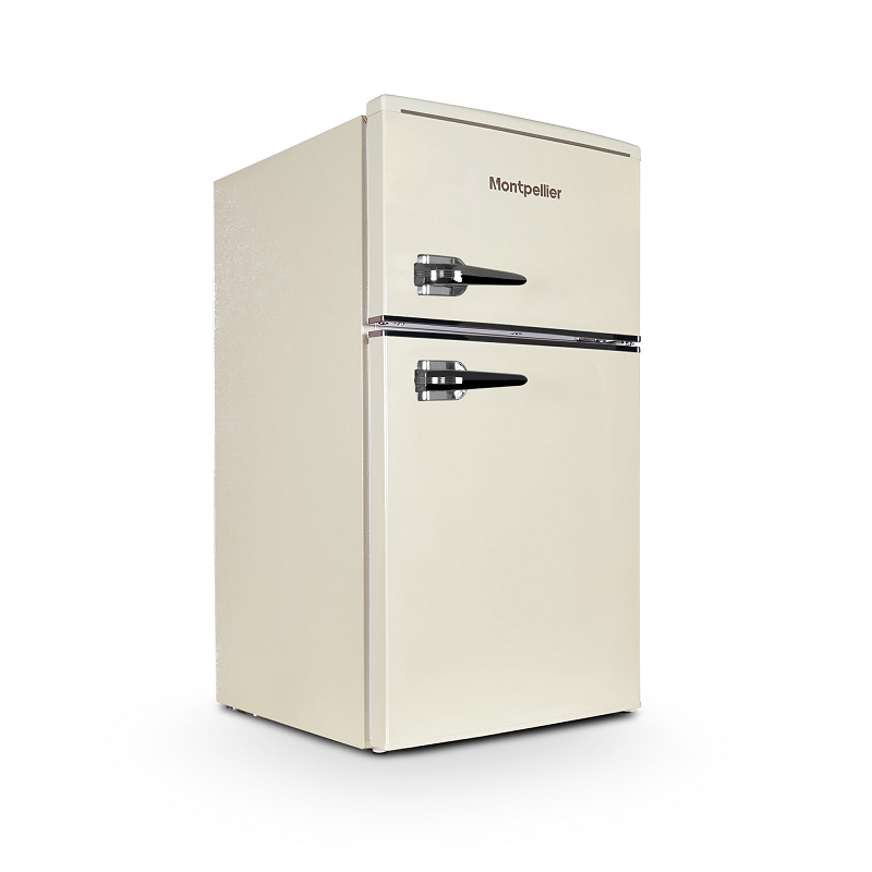 Montpellier MAB2035EC Cream Retro Undercounter Fridge Freezer 