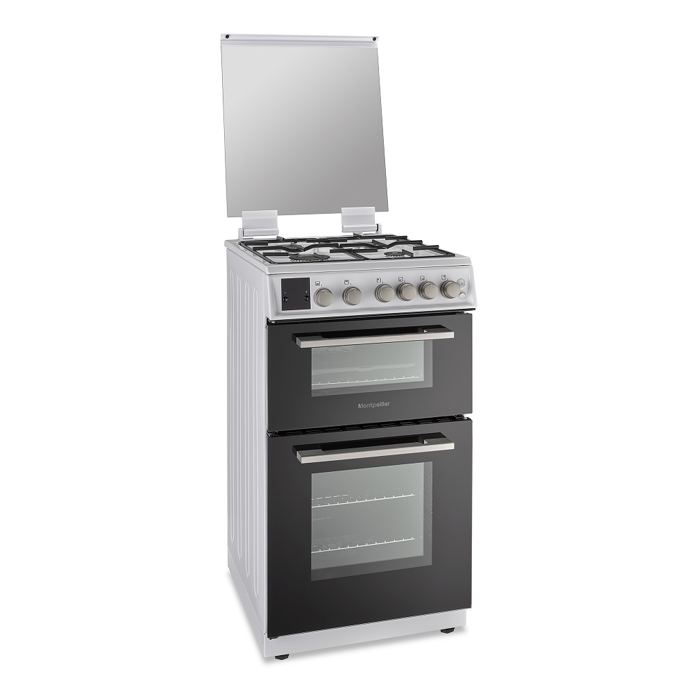 Montpellier MDOG50LW 50cm White Gas Double Cooker 