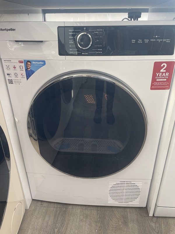 Montpellier MHP10SDW 10KG Heat Pump Tumble Dryer - EX DISPLAY 