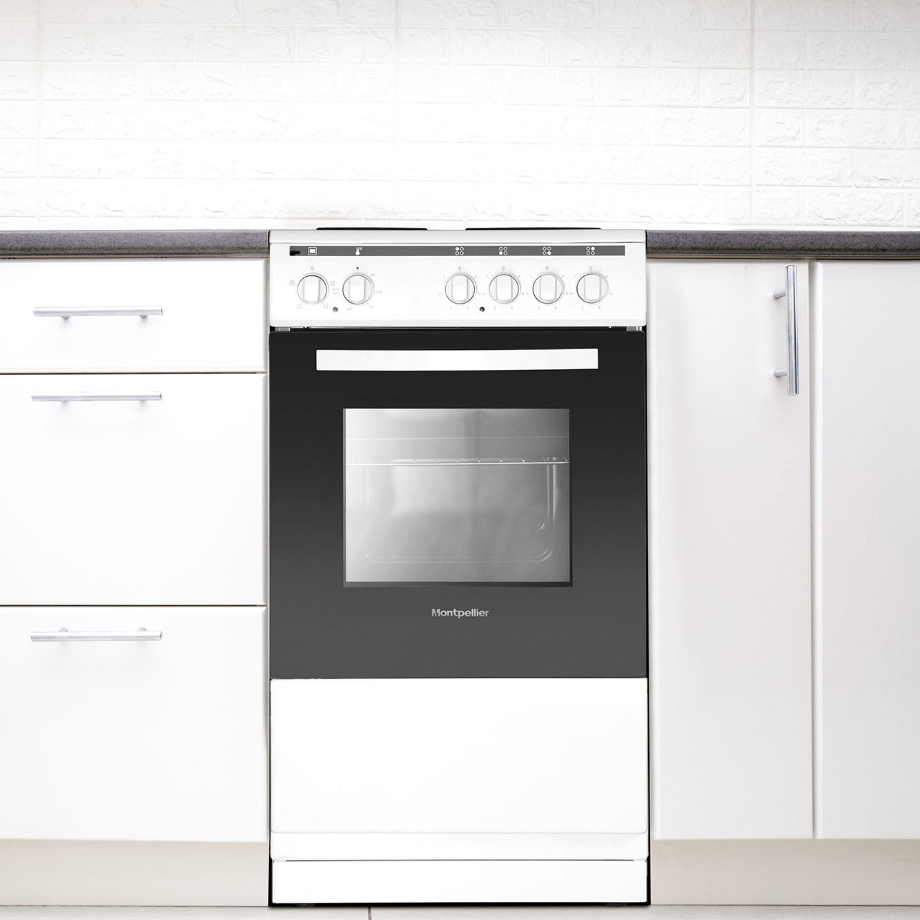 Montpellier MSE46W 50cm Single Electric Cooker 