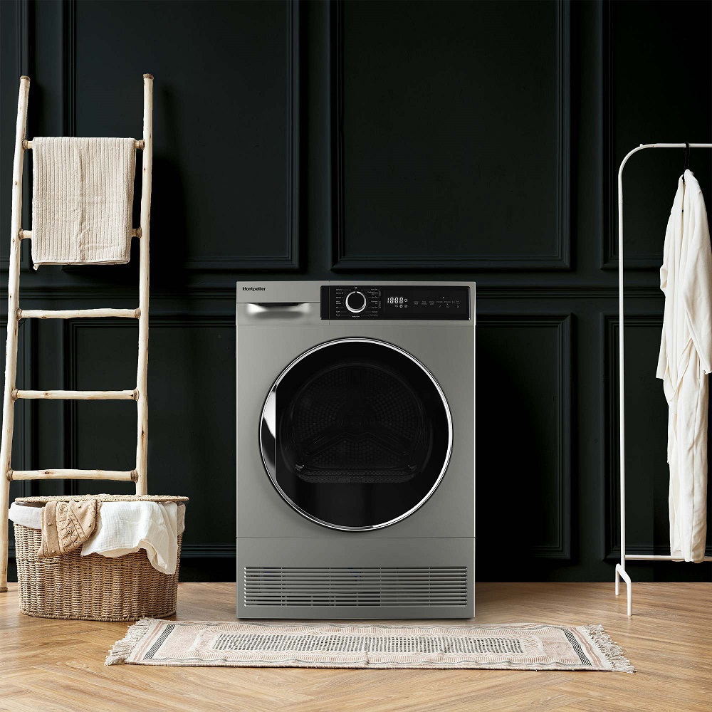 Montpellier MTDC8SDS Silver 8KG Condenser Dryer 