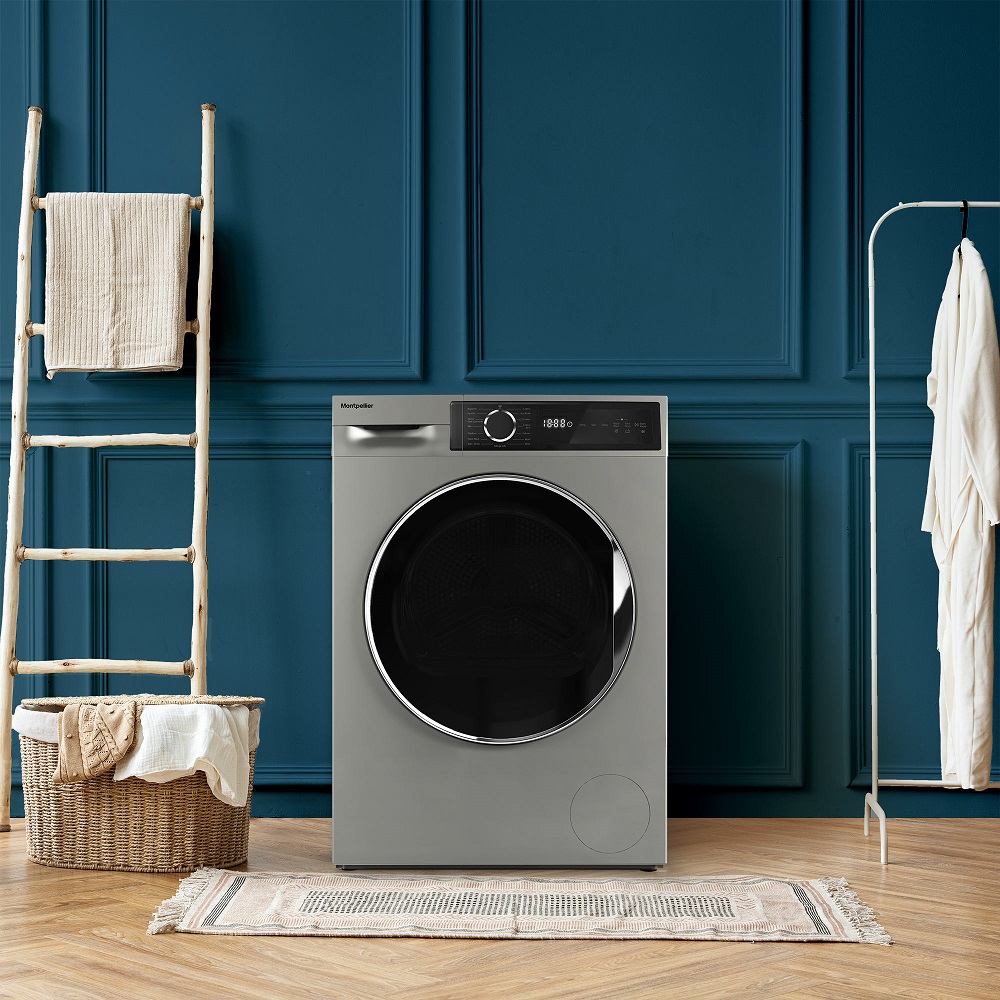 Montpellier MWM814BLS 8KG Silver Freestanding Washing Machine 