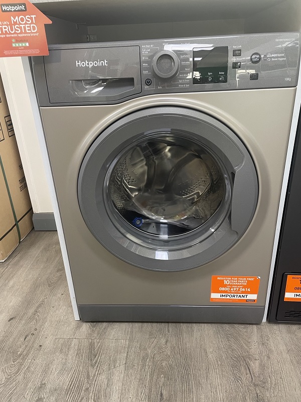 Hotpoint NSWM1046GGUK Graphite 10KG Washing Machine - EX DISPLAY 