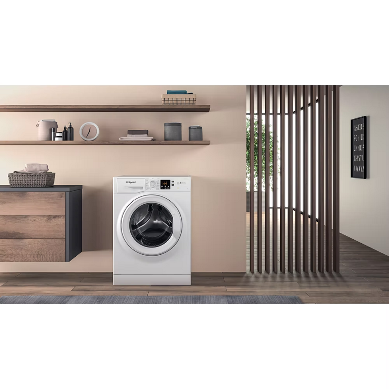 Hotpoint NSWF846WUK White 8KG Anti Stain Washing Machine 