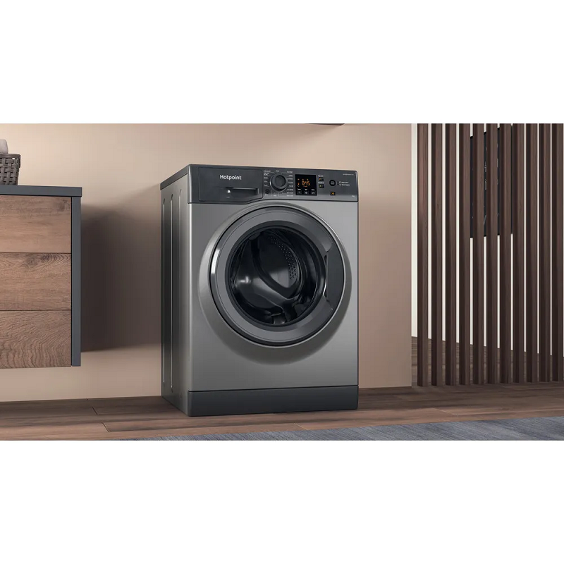 Hotpoint NSWF946GGUK Graphite 9KG Anti Stain Washing Machine 
