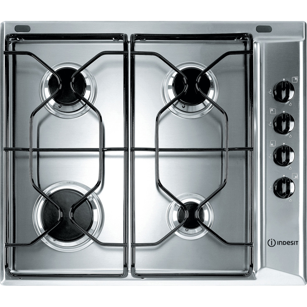 Indesit PAA642IXIWE1 60cm Stainless Steel Gas Hob