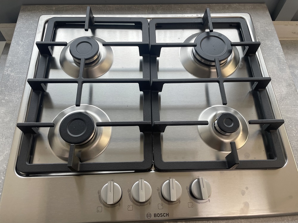 Bosch PGP6B5B90 Serie 4 Stainless Steel 60cm Gas Hob - EX DISPLAY 