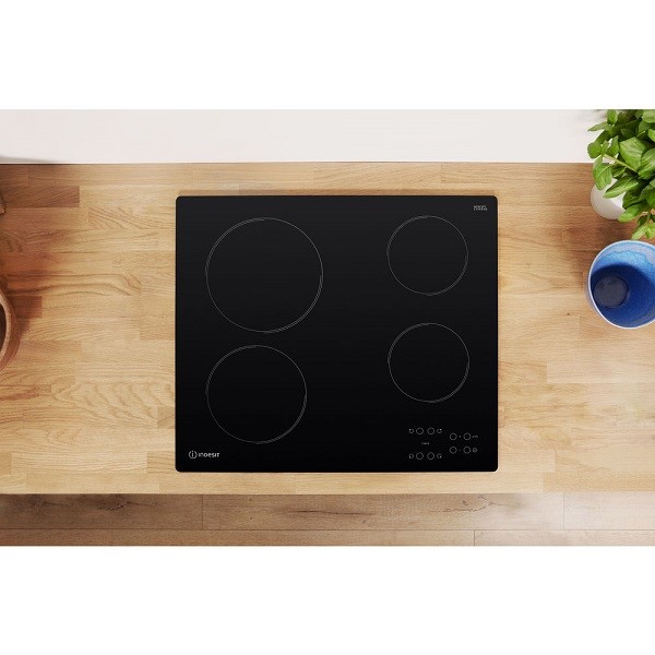 Indesit RI161C 60cm Black Ceramic Hob
