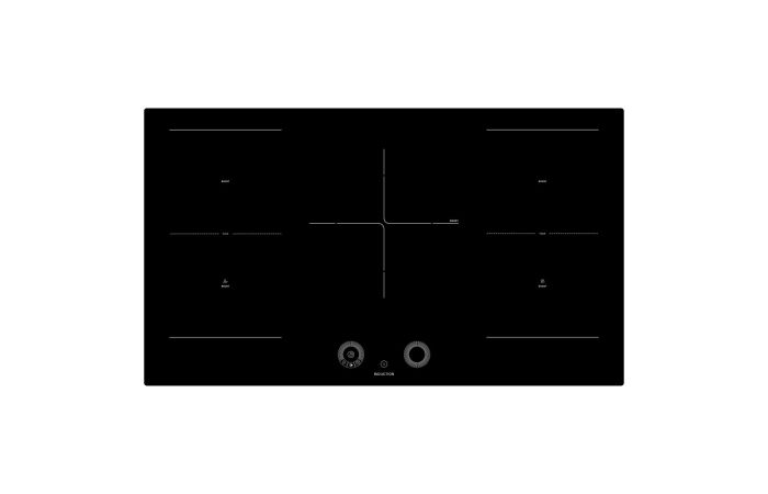 Teknix SCIH90SW Black Glass 90cm Induction Hob 
