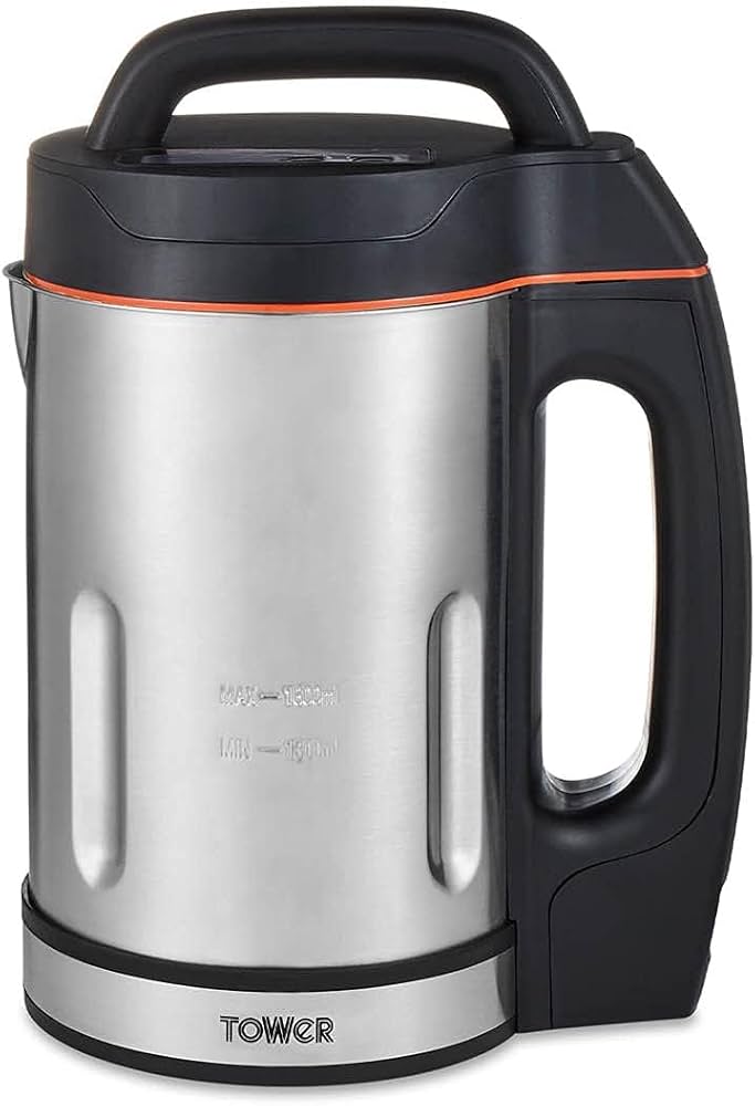 Tower T12031 Stainless Steel 1.6 L Soup & Smoothie Maker 