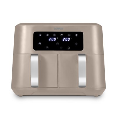 Tower T17137MSH Latte 8.5 Litre Dual Basket Air Fryer