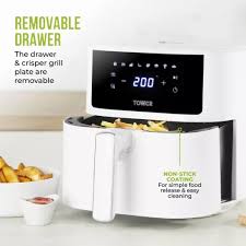 Tower T17169WHT White Vortx 6L Air Fryer 