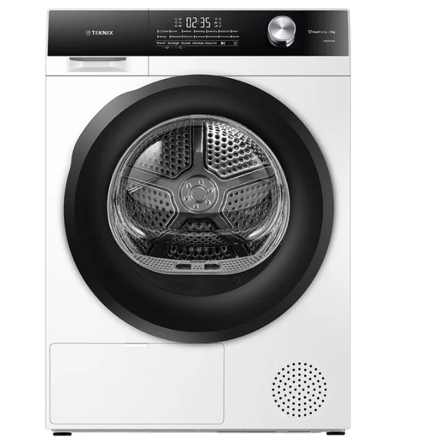 Teknix TK5HP9HW 9KG White Heat Pump Dryer 