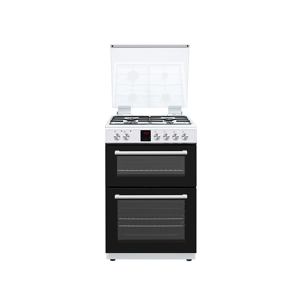 Teknix TKGD60W White 60cm Double Oven Gas Cooker 