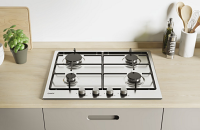 Candy CHW6BRX Stainless Steel 60cm Gas Hob