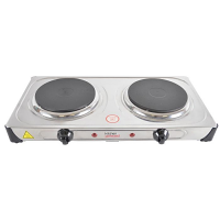 Lloytron E4203SS Double Hot Plate Hob 