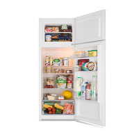 Iceking FF218EW White Top Mount Fridge Freezer 