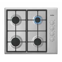 Simfer G60X 60cm Inox Gas Hob 