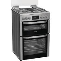 Hotpoint HDD6GDC2WX Inox Dual Fuel 60cm Double Cooker 