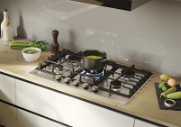 Hoover HGH75WC3X 75cm Stainless Steel Gas Hob