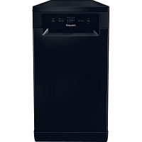 Hotpoint HP2FD10CS90BUK Black Slimline Freestanding Dishwasher 