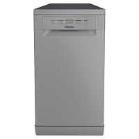 Hotpoint HP2FE10CS90SUK Silver Slimline Dishwasher 