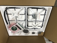 Statesman GH160WH 60cm White Glass Gas Hob - Shop Soiled 