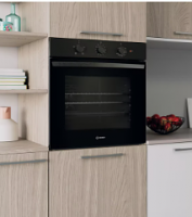 Indesit IO232HBUK Black Single Electric Oven 