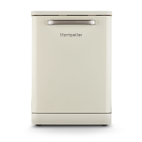 Montpellier MAB1353DC Cream Retro 60cm Freestanding Dishwasher 