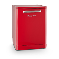 Montpellier MAB1353DR Red Retro 60cm Freestanding Dishwasher 