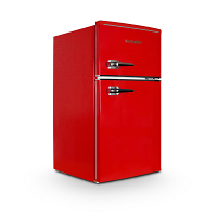 Montpellier MAB2035ER Red Retro Undercounter Fridge Freezer 