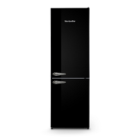 Montpellier MAB386EK Black Retro Frost Free Fridge Freezer