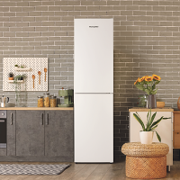 Montpellier MDALF20055W White Tall Freestanding Low Frost Fridge Freezer 