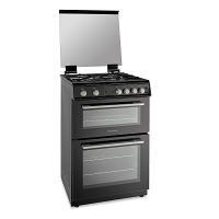 Montpellier MDOG60LK Black 60cm Gas Double Cooker