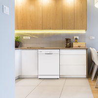 Montpellier MDWD1354W White 60cm Freestanding Dishwasher 