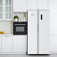 Montpellier MSBS442W Side By Side White Fridge Freezer 